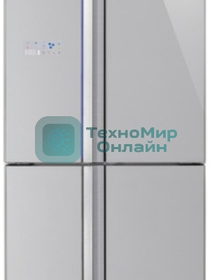 Холодильник Sharp SJ-FS97VSL серебристый трехкамерный 393/207 л морозилка снизу