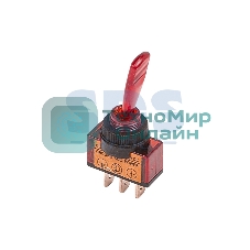 Тумблер 24V 20А (3c) ON-OFF однополюсныйс красной подсветкойRexant