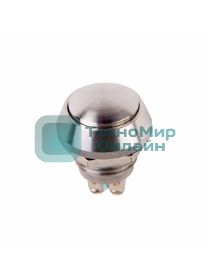 Кнопка антивандальная Rexant Ø12 Б/Фикс (2с винт) (ON)-OFF сфера