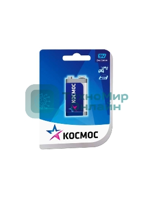Батарейка Космос KOC6F221BLS 6F22 (блист.1шт.)