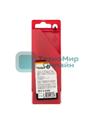 Набор сверл по металлу Kranz (HSS) диаметр 4.0-10.0 мм (5 шт.)