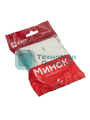 Выключатель 1-кл. СП Минск 10А проходной белый Basic EKF ERV10-025-10