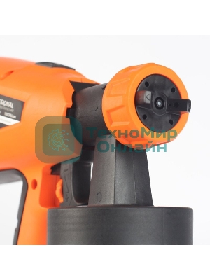 Краскопульт электрический PATRIOT SG500 HVLP 500 Вт., 100 DIN/сек, Расход 900 мл/мин., Резервуар: 1300 мл