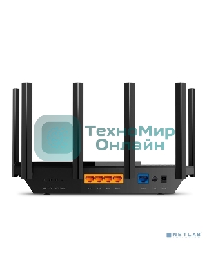 Роутер TP-Link Archer AX73 AX5400 Dual Band Wireless Gigabit Router, 1.5 GHz Tri-Core CPU, 1 GE WAN + 4 GE LAN ports, 1× USB 3.0 Port, support 1024-QAM, OFDMA, MU-MIMO, Airtime Fairness, Beamforming, 160MHz Channel Width, come with HomeShieldTM, support Russia PPTP/L2TP/PPPoE