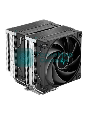 Кулер для процессора DEEPCOOL AK620 черный, 120 мм, алюминий/медь, 1850 об/мин, 28 дБ, 4 pin, 260 Вт, 162 мм