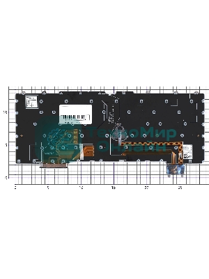 Клавиатура для ноутбука Lenovo ThinkPad Z13 Gen 1 черная без рамки с подсветкой