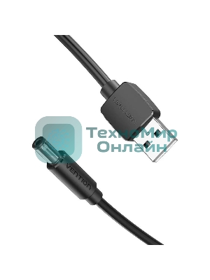 Кабель Vention USB AM/DC-jack 5.5мм M - 1.5м Чёрный