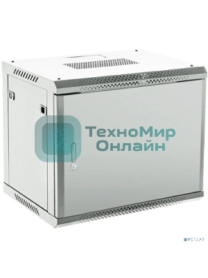 Шкаф коммутационный Rexant настенный 18U 600x600 мм пер. дв. металл серый