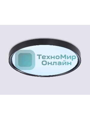 Потолочный светодиодный светильник Ambrella light FZ1248 BK черный IP54 30W 5000K D380*60 (Без ПДУ)