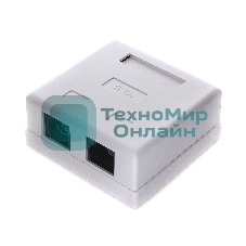 Розетка компьютерная NA-TA/1 RJ45+RJ11 кат.5e UTP внешняя 2 порта, 110&Krone