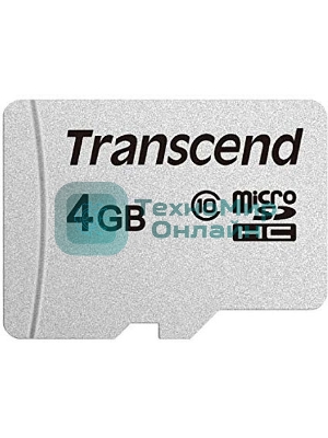 Флеш карта microSD 4Gb Transcend microSDHC Class 10, (без адаптера), TLC