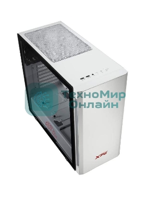Компьютерный корпус XPG INVADER-WHITECOLOR BOXWORLDWIDE (ATX, подсветка ARGb, 2 вентилятора 120мм, стеклянная боковая панель,белый)