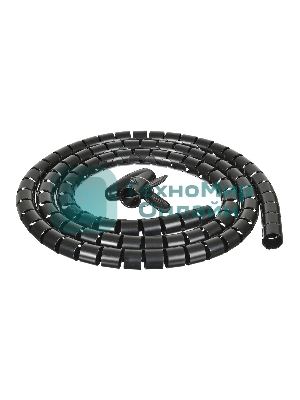 Кабельный органайзер Buro Spiral Hose 25x2000мм черный