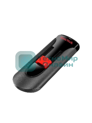 Флешка USB Sandisk CZ60 Cruzer Glide (SDCZ60-032G-B35), 32Gb, USB 2.0, R/W 30/8, черный/красный