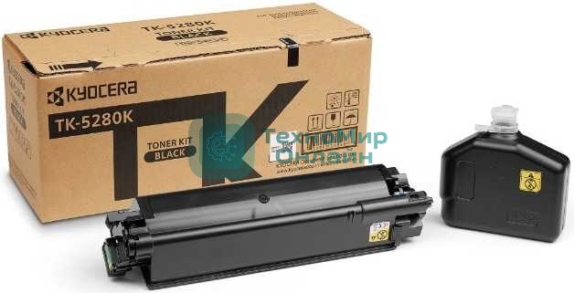 Картридж лазерный Kyocera TK-5280K (1T02TW0NL0) черный для M6235cidn/M6635cidn/P6235cdn 13000 стр