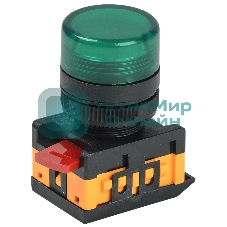 Арматура светосигнальная AL-22TE зел. цил. IEK BLS30-ALTE-K06