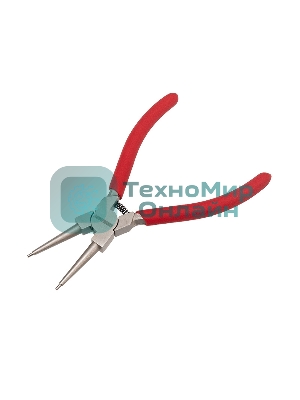 Щипцы для стопорных колец Rexant загнутый сжим 160 мм, обливные рукоятки