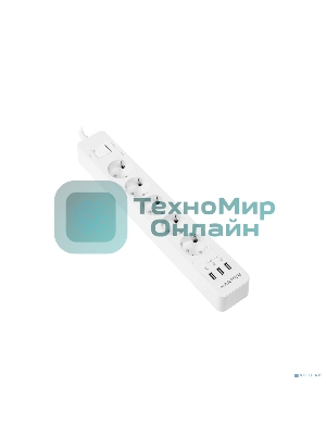 Удлинитель с USB зарядкой Harper UCH-510 White