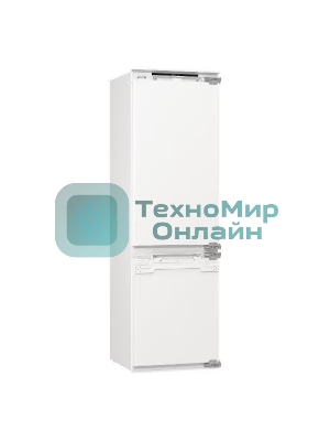 Встраиваемый холодильник Gorenje NRKI517142, полезный объем 243 л, электронное управление, цифровой дисплей, автоматическое размораживание No Frost, быстрое замораживание, интенсивное охлаждение, зона свежести с контролем влажности, слайдерное крепление, энергоэффективность А+