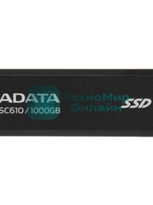 Внешний SSD ADATA SC610, 1TB, USB 3.2 Gen 2 Type-A, R/W 550/500, черный