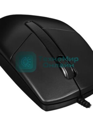 Мышь проводная A4Tech N-530S черный, 1200 dpi, USB, кнопки - 3