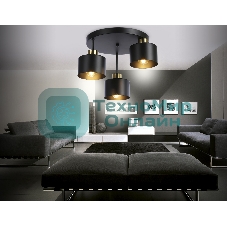 Светильник Ambrella light TR8121/3 BK/BS черный/латунь E27*3 max 40W D370*265