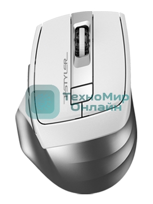 Мышь беспроводная A4Tech Fstyler FB35 белый/серый, 2000 dpi, радиоканал, Bluetooth, USB, кнопки - 6