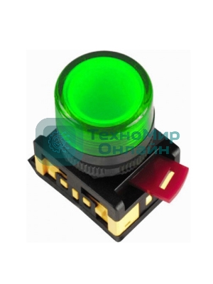 Арматура светосигнальная AL-22TE зел. цил. IEK BLS30-ALTE-K06