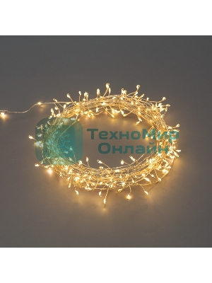 Гирлянда Neon-night роса Фейерверк с контроллером 20м, 500LED, цвет свечения теплый белый, на катушке