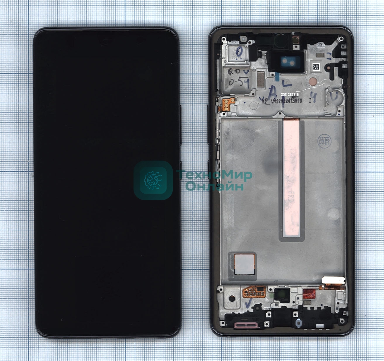 Дисплей для Samsung Galaxy A53 SM-A536 с рамкой черный
