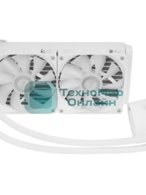 Система жидкостного охлаждения PcCooler DA240 WH ARGB Soc-AM5/AM4/1200/1700/1851 белый 4-pin Al+Cu 270W Ret (DA240-WHAWXX-GL)