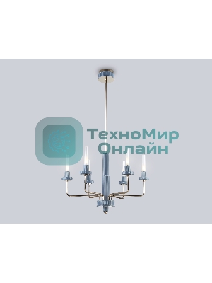 Люстра Ambrella light LH53124/6 GD/WH/GB золото/белый/серо-синий 10W 3000K D660*1120
