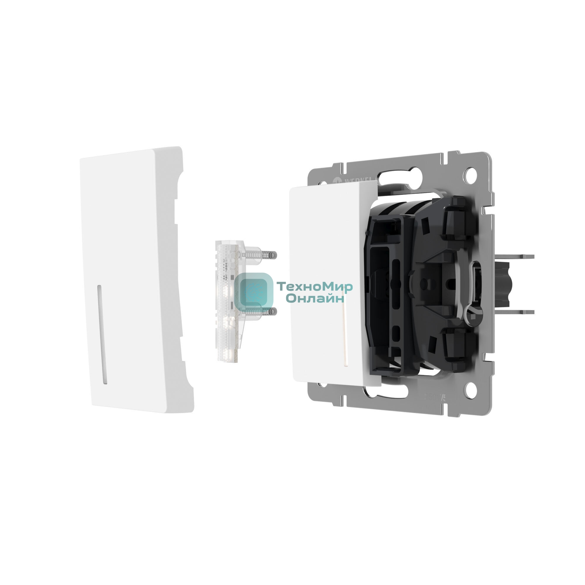 Блок LED подсветки для выключателя Werkel 10 шт. W8020101 (белый)