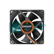 Вентилятор для корпуса ExeGate EX08025S3P черный, 80 мм, 2200 об/мин, 22.5 дБ, 3 pin
