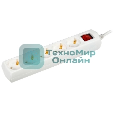 Удлинитель 5х5 м с заземл. 10А 250В У05В GENERICA 2P+PE 3х1 кв.мм IEK WYP10-10-05-05-ZK-G