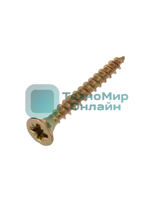 Саморез универсальный Kranz 3х25, желтый цинк, короб (200 шт./уп.)