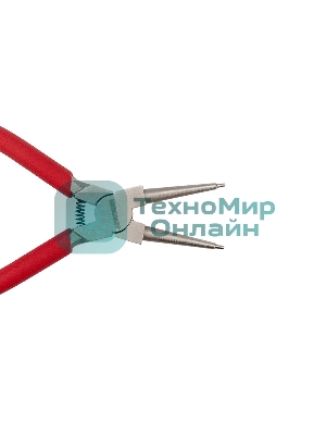 Щипцы для стопорных колец Rexant загнутый сжим 160 мм, обливные рукоятки