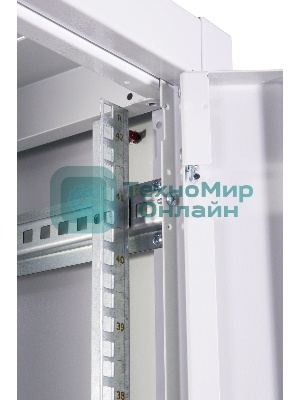 Шкаф телекоммуникационный напольный ЭКОНОМ 42U (600 × 600) дверь стекло, дверь металл