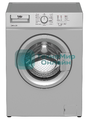 Стиральная машина Beko WRS 55P1 BSS 7320510018 серебристый, загрузка фронтальная 5 кг, 1000 об/мин., класс: А