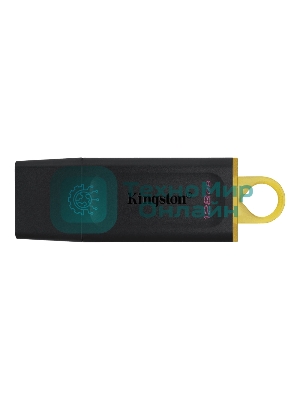 Флешка USB Kingston DataTraveler Exodia (DTX/128GB), 128Gb, USB 3.2 Gen 1, R/W 200/60, черный/желтый
