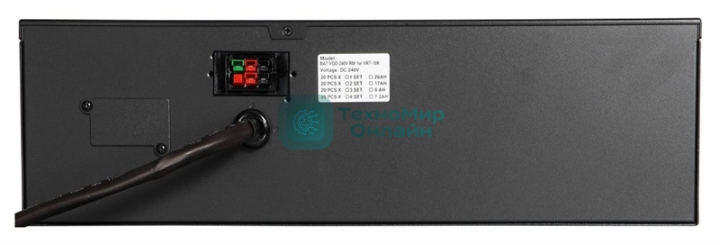 Powercom BAT VGD-240V RM for VRT-10K (240V, 9Ah) IEC320 output 4*C13+4*C19 PDU (858338)