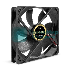 Вентилятор для корпуса ExeGate EX12025S2P-24 черный, 120 мм, 2100 об/мин, 34.2 дБ, 2 pin