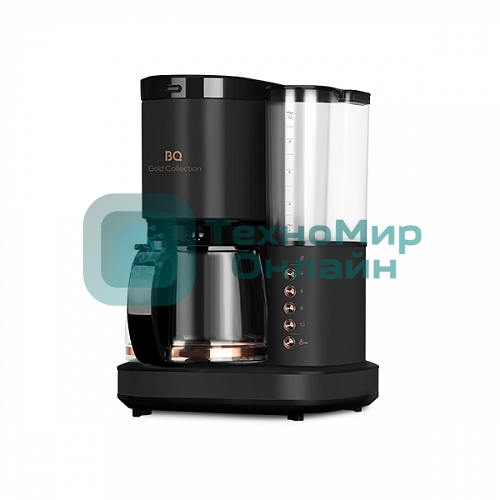 Кофеварка капельная BQ CM7002 Black-Rose Gold со встроенной кофемолкой, исп. кофе - молотый/зерновой, 1.25 л, 800 Вт.