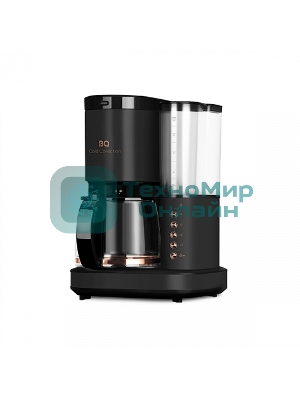 Кофеварка капельная BQ CM7002 Black-Rose Gold со встроенной кофемолкой, исп. кофе - молотый/зерновой, 1.25 л, 800 Вт.