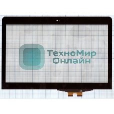 Сенсорное стекло (тачскрин) для Lenovo ThinkPad Edge E431 Touch, черное