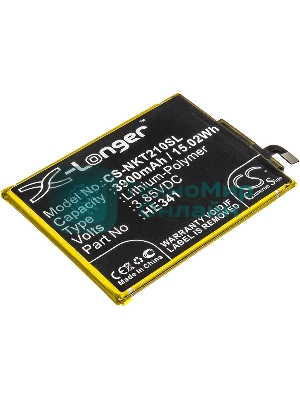 Аккумулятор CS-NKT210SL HE341 HE338 для Nokia 2.1 TA-1029 3.85V, 3900mAh, 15.02Wh