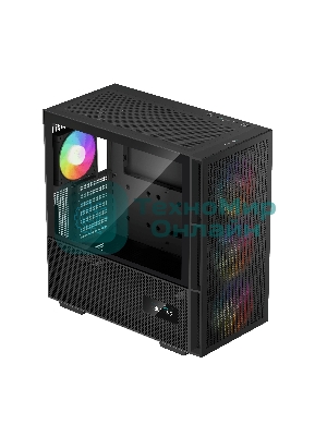 Компьютерный корпус DeepCool CH560 Digital черный (R-CH560-BKAPE4D-G-1) (ATX, без БП, 2хUSB, с окном)