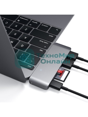 USB-концентратор Satechi Type-C USB 3.0 Passthrough Hub для Macbook 12