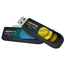 Флешка USB ADATA UV128 (AUV128-32G-RBE), 32Gb, USB 3.0, R/W 100/30, черный/синий