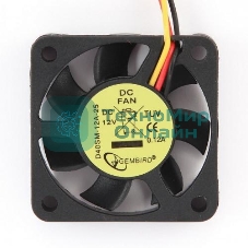 Вентилятор для корпуса Gembird черный, 40 мм, 5000 об/мин, 27 дБ, 3 pin